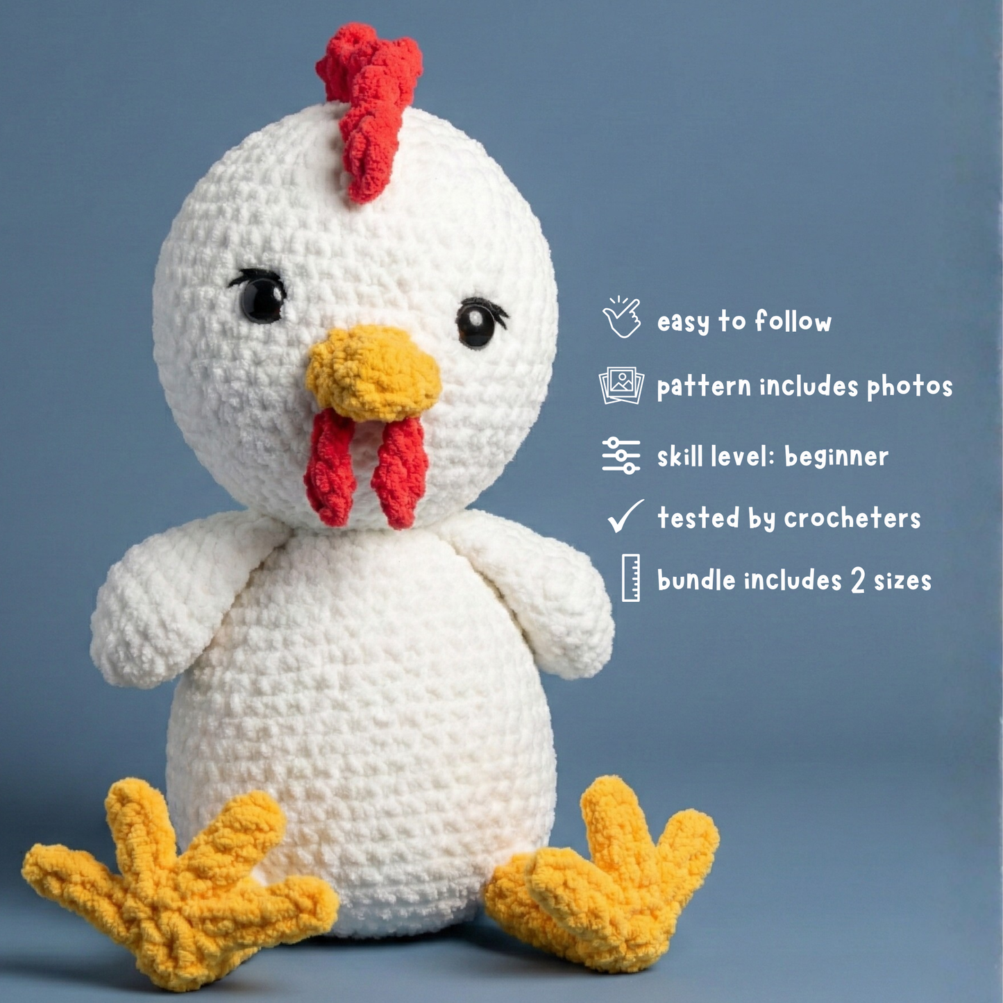 Crochet Chicken Pattern Bundle PDF Download