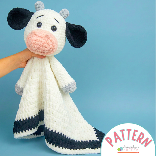 Cow Blanket Crochet Pattern PDF Download