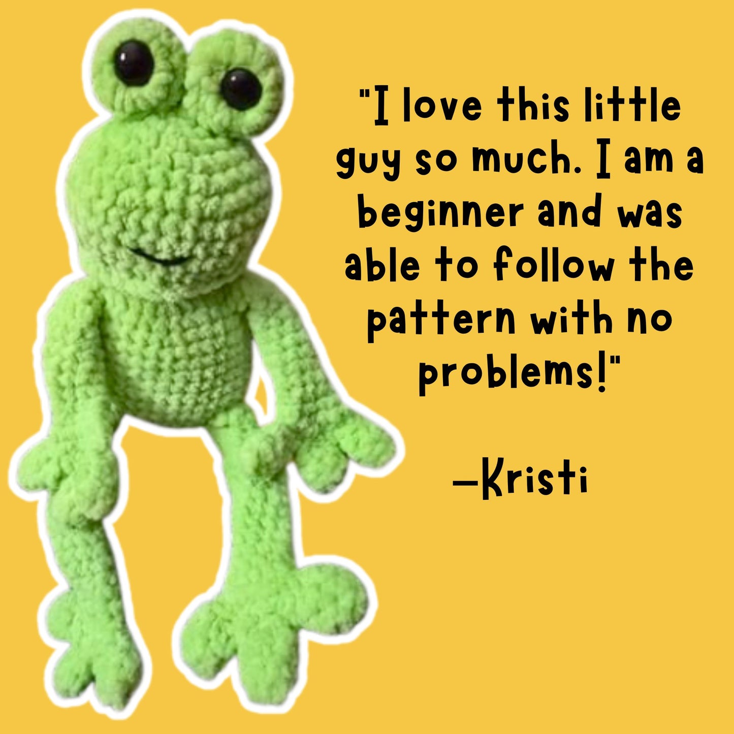 Crochet Frog Pattern PDF Download