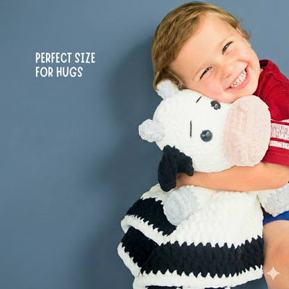 Cow Blanket Crochet Pattern PDF Download