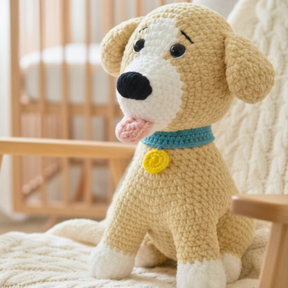 Life-Size Crochet Dog Pattern PDF Download