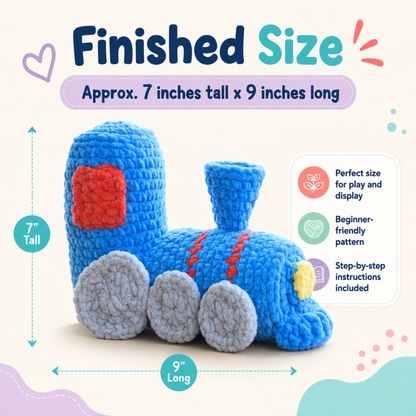Crochet Train Pattern PDF