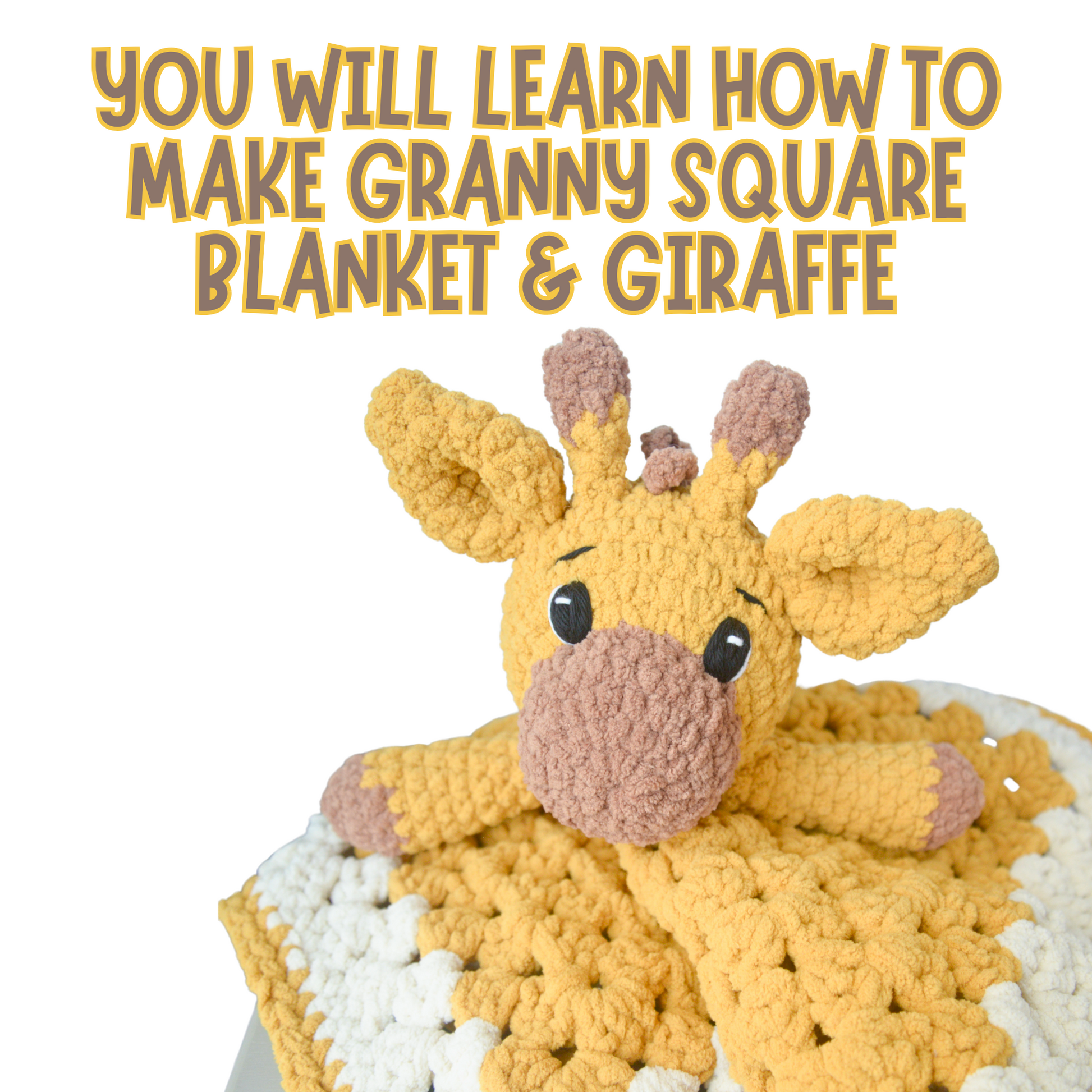 crochet giraffe lovey