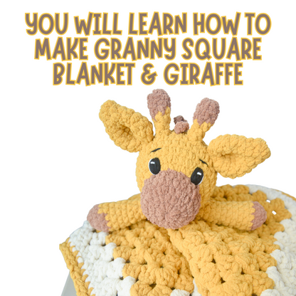 crochet giraffe lovey