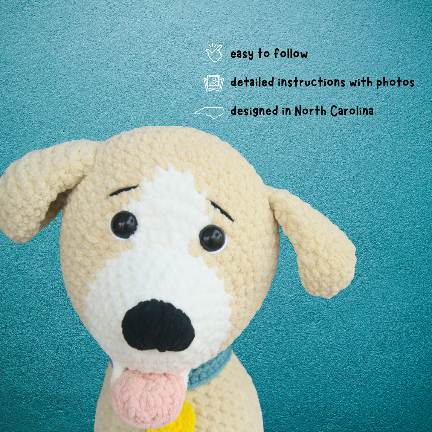 Life-Size Crochet Dog Pattern PDF Download