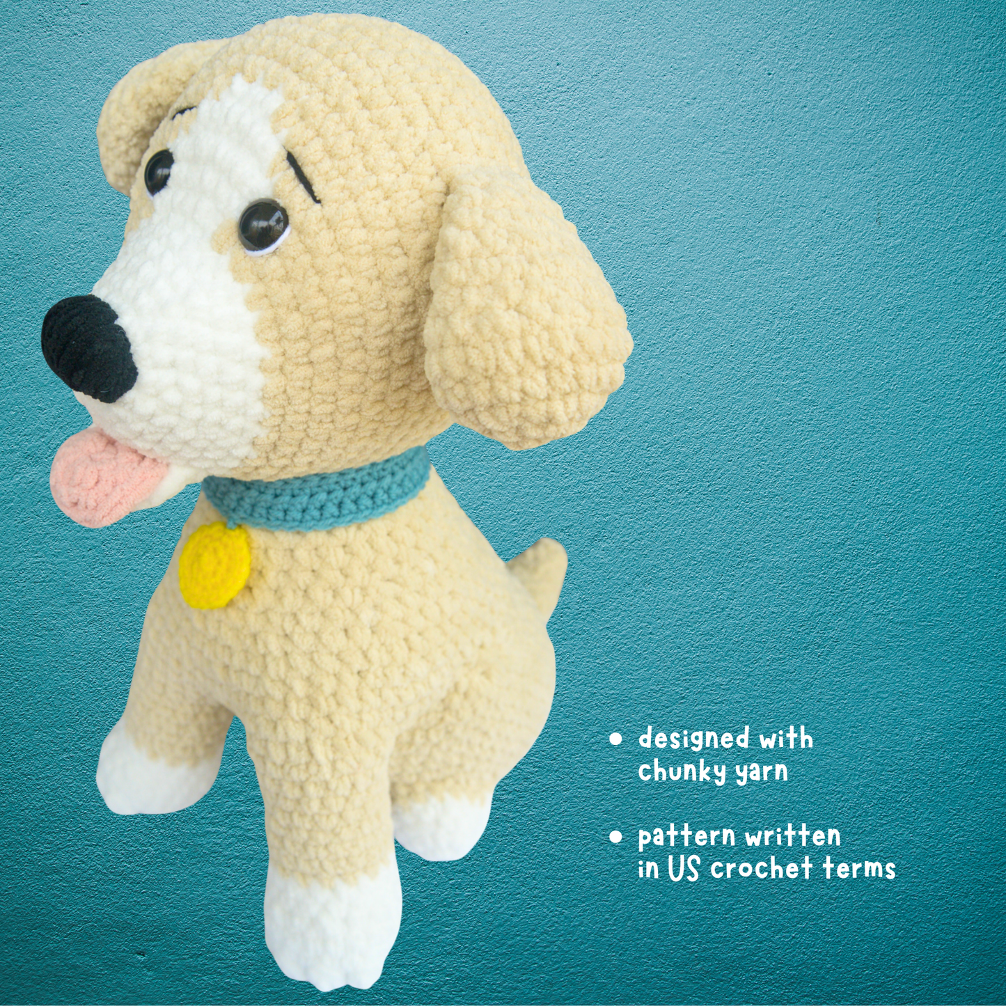 Life-Size Crochet Dog Pattern PDF Download