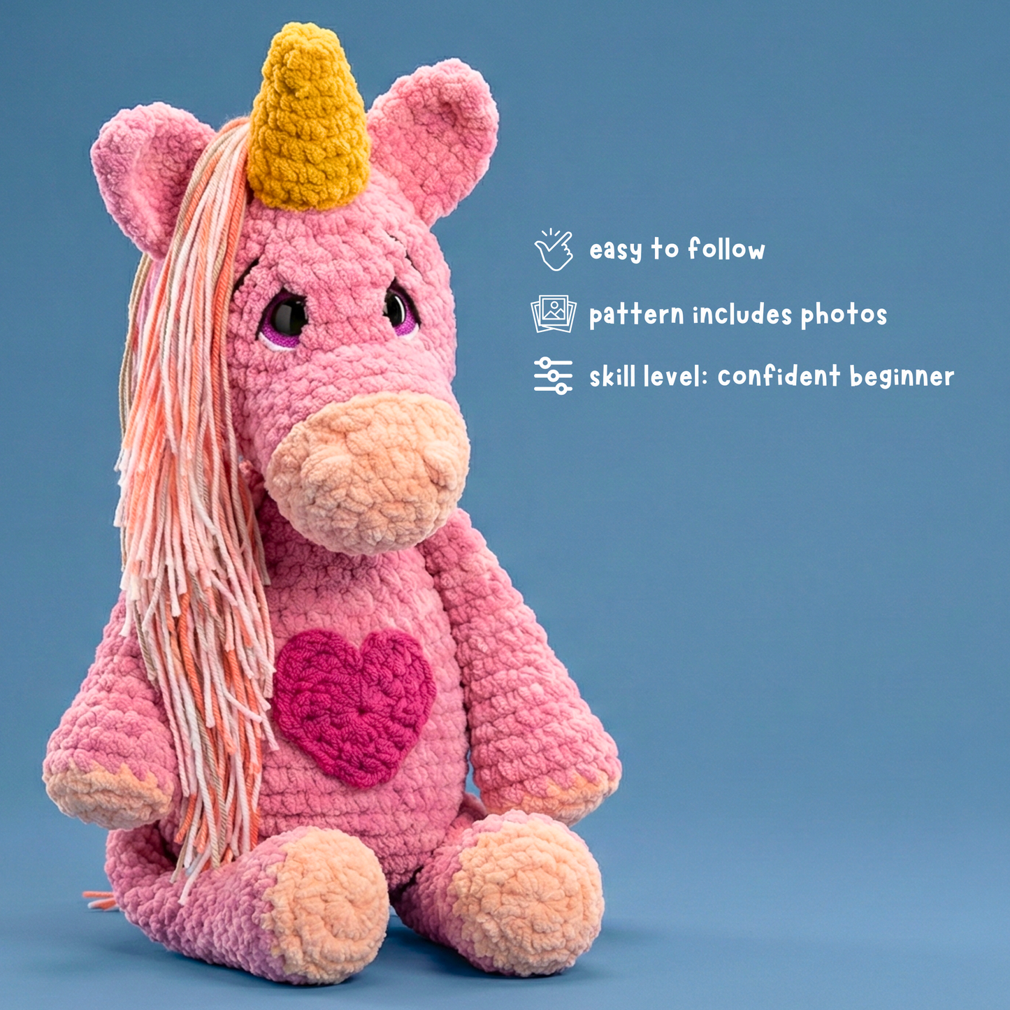 Unicorn Crochet Pattern (Instant PDF)