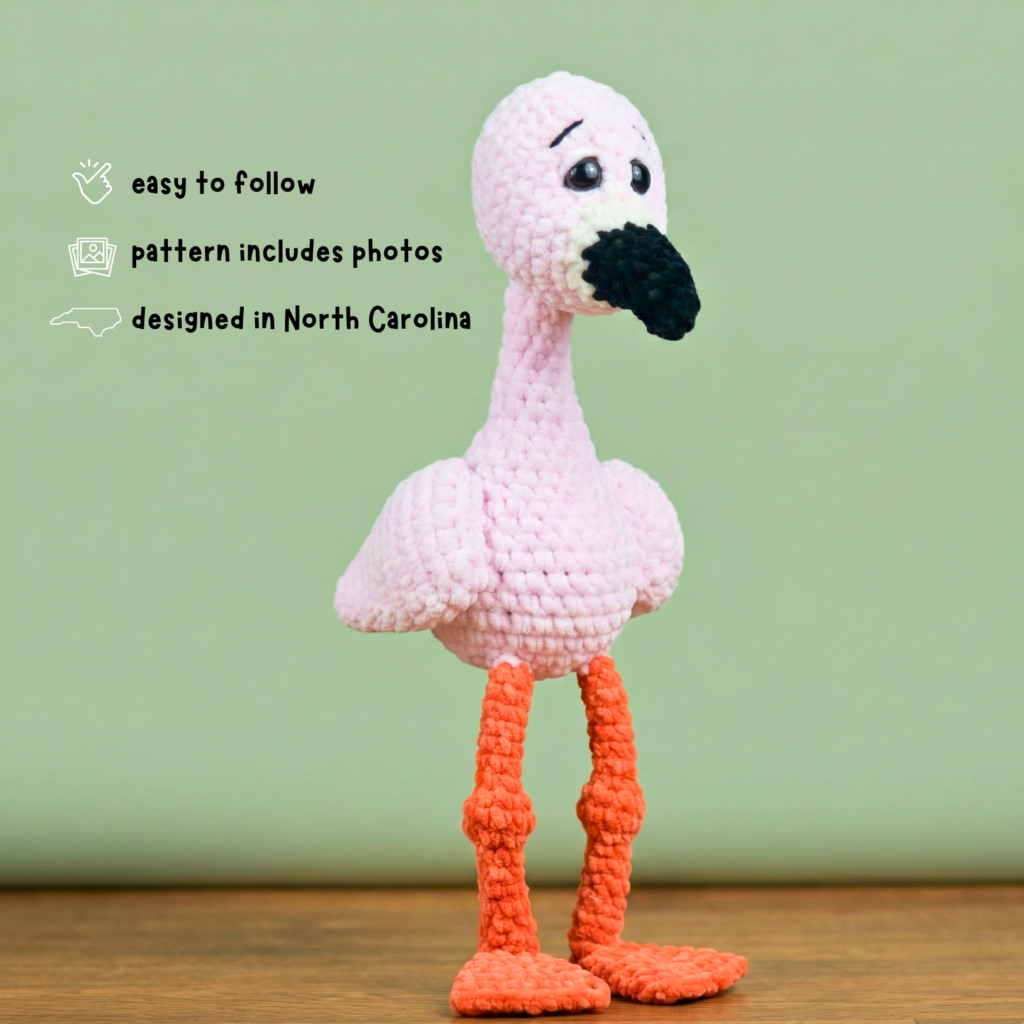 Flamingo Crochet Pattern (Instant PDF)