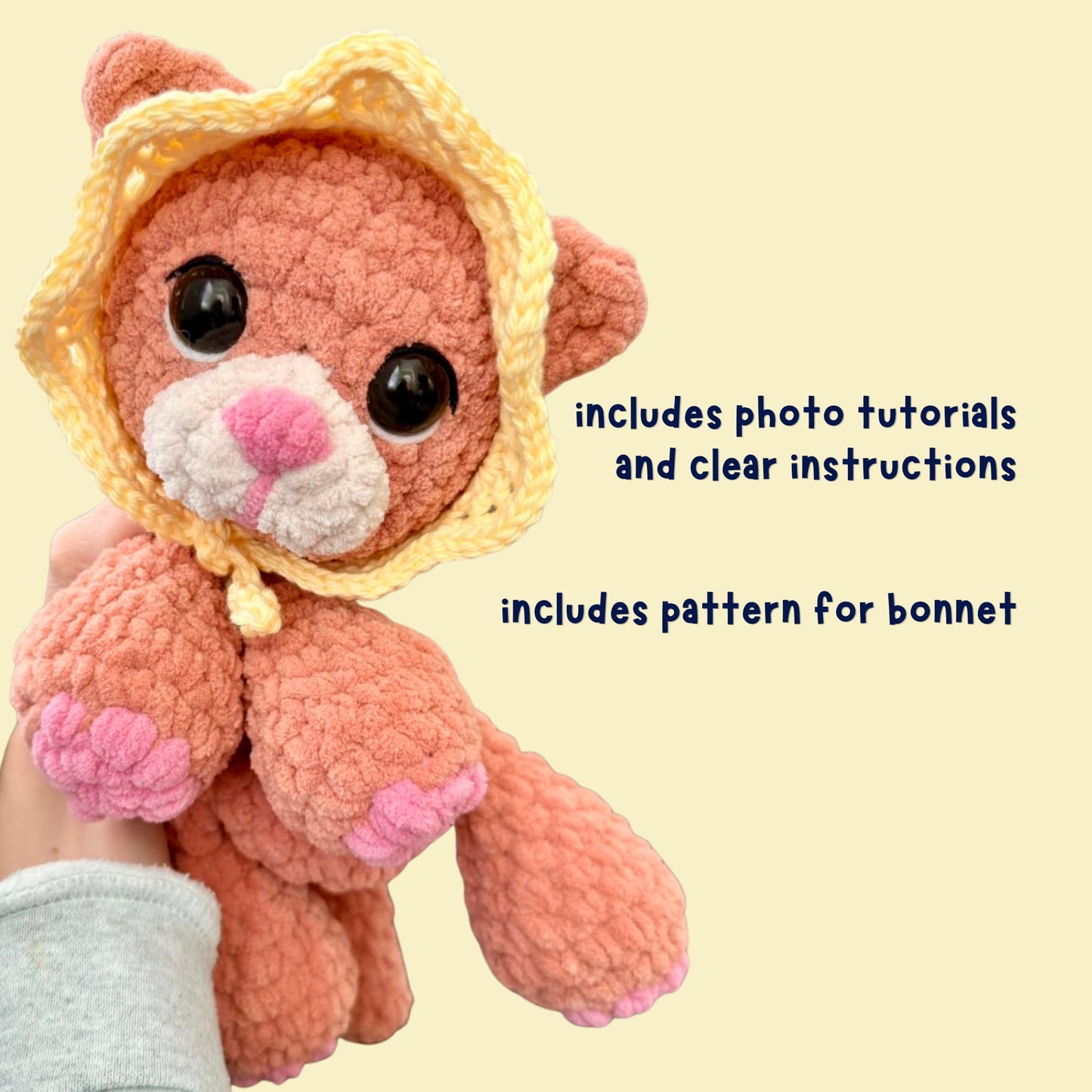 Cat Crochet Pattern PDF