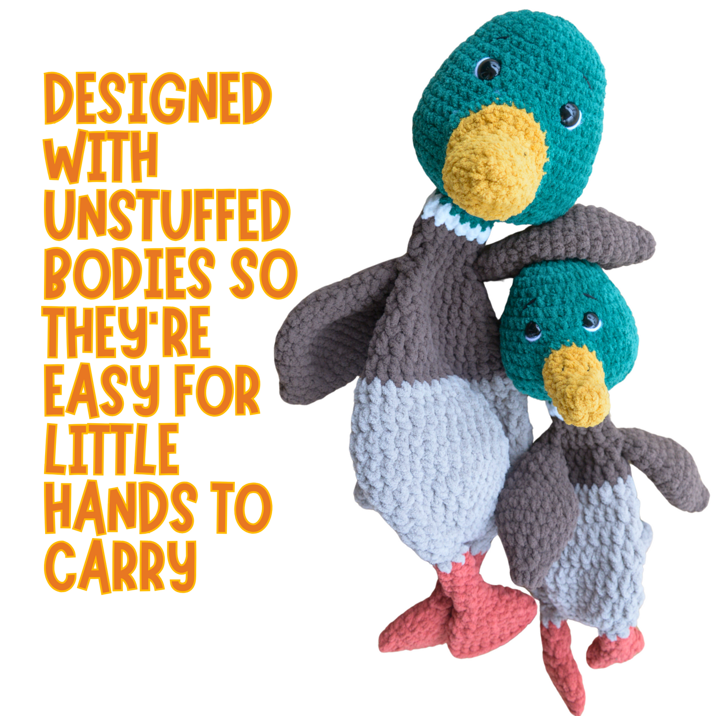 crochet mallard ducks