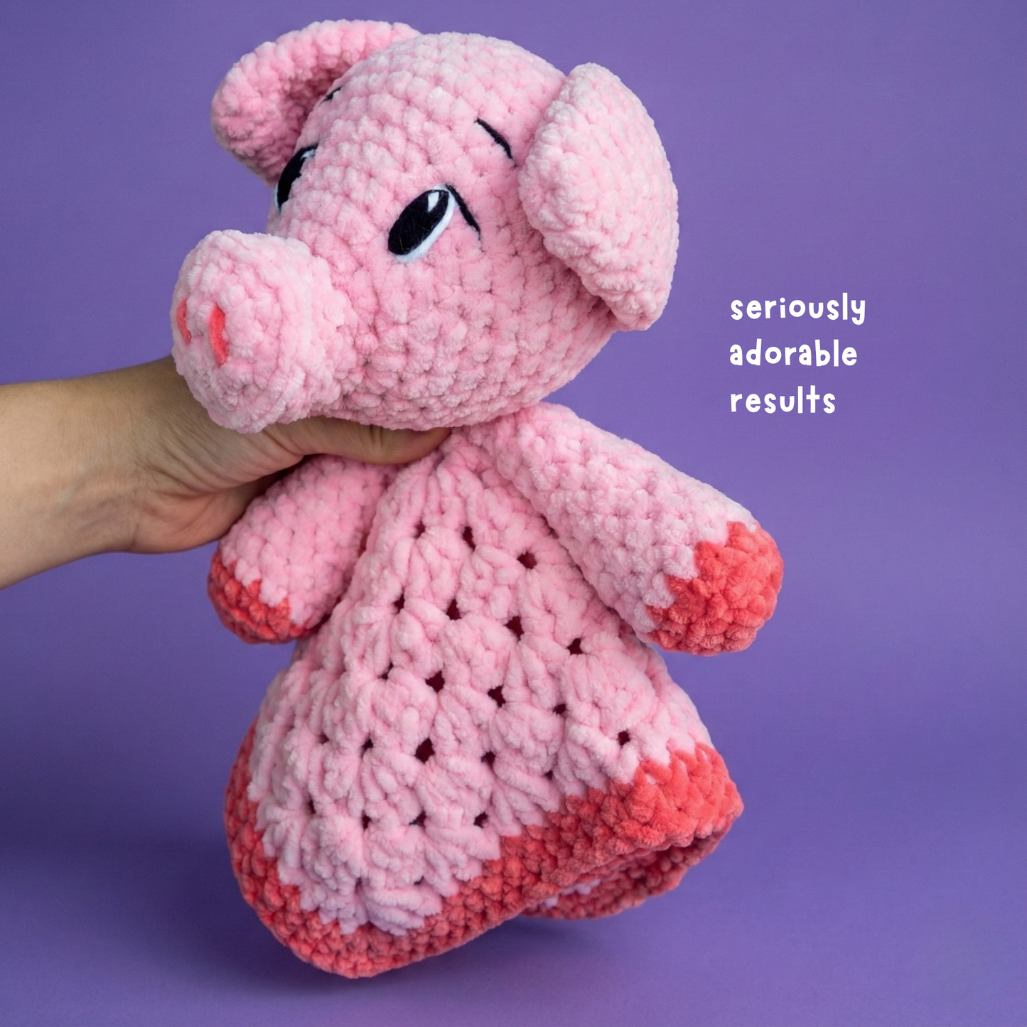 Pig Lovey Crochet Pattern (Instant PDF)