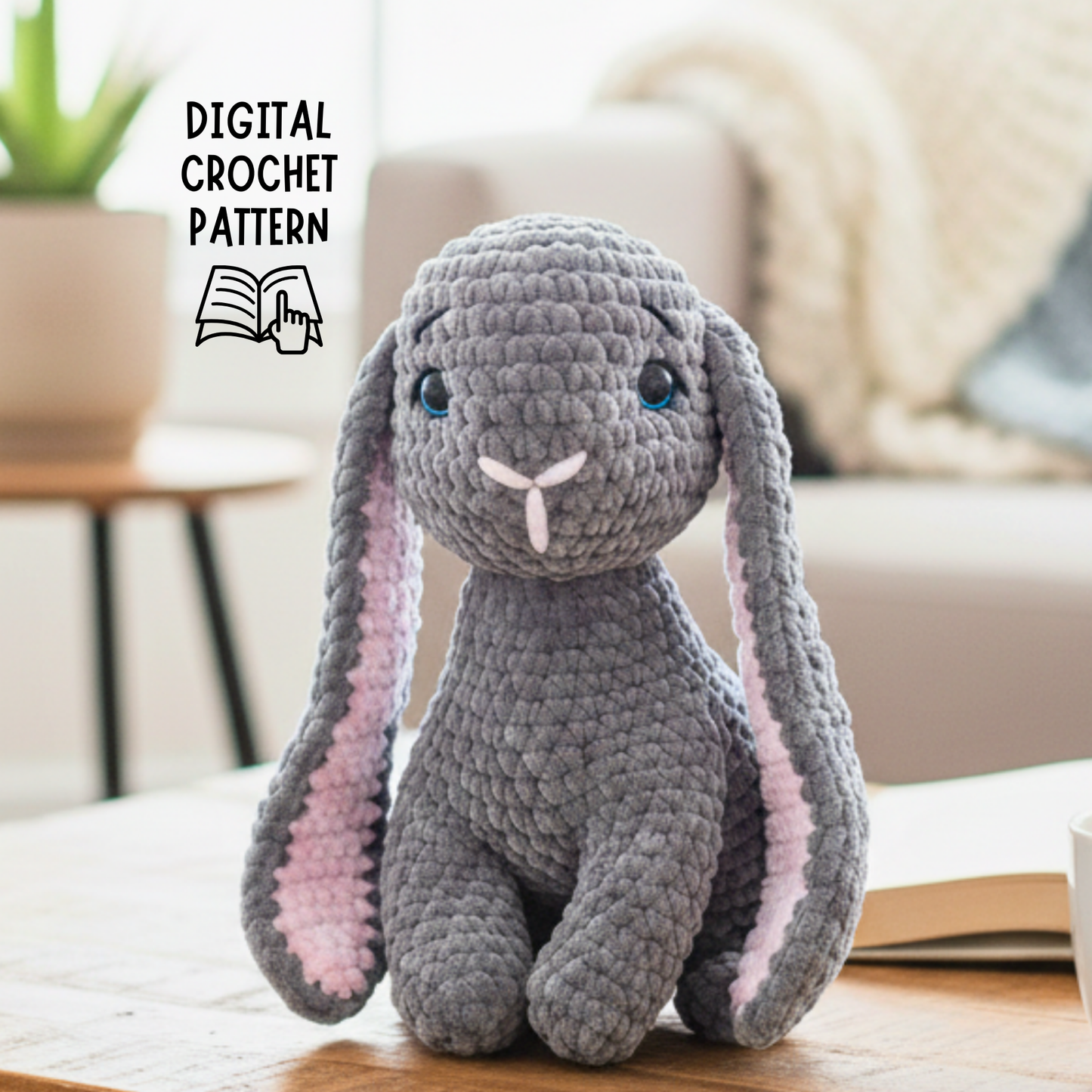 Crochet Bunny Rabbit Amigurumi Pattern (Instant PDF)