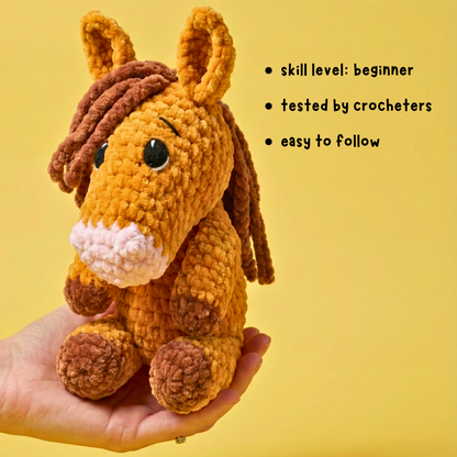 Crochet Horse Plush Pattern (Instant PDF)