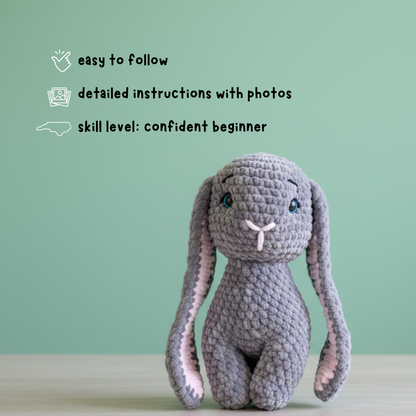 Crochet Bunny Rabbit Amigurumi Pattern (Instant PDF)