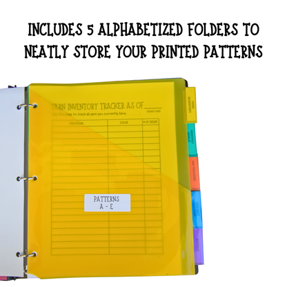 Crochet Project Planner | Track WIPs, Yarn Inventory & Patterns