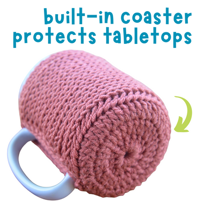 Coffee Cup Cozy With Coaster For Large 15 oz Mugs