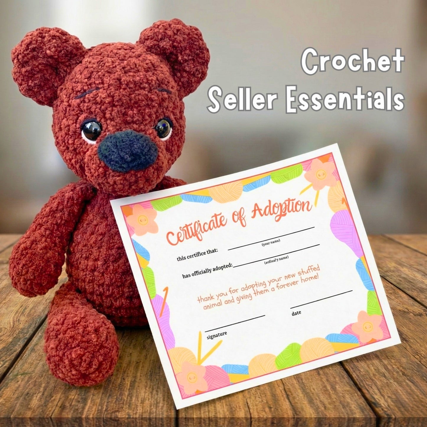 Crochet Market Prep Bundle – Editable Canva Templates for Craft Fair Vendors