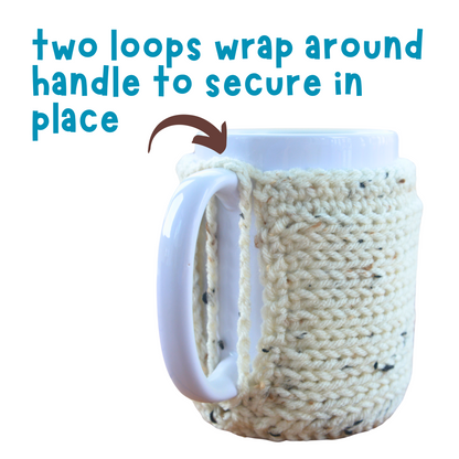 Coffee Cup Cozy With Coaster For Large 15 oz Mugs
