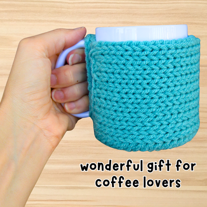 Mug Cozies with Coasters – Set of 3 Coffee Accessories Gift