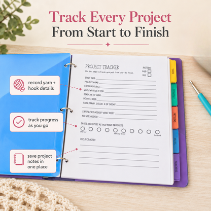 Crochet Project Planner & Pattern Organizer