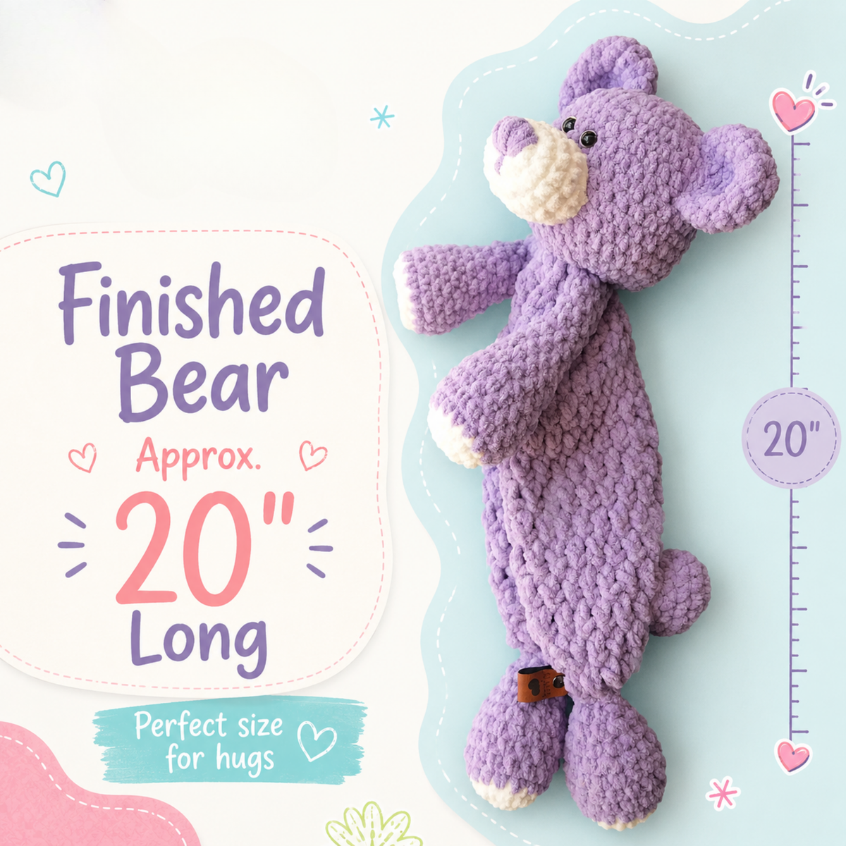 Crochet Teddy Bear Pattern PDF