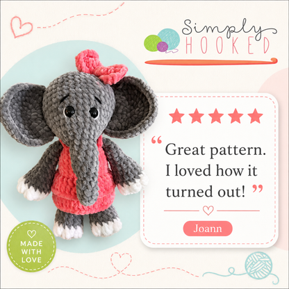 Elephant Crochet Pattern PDF