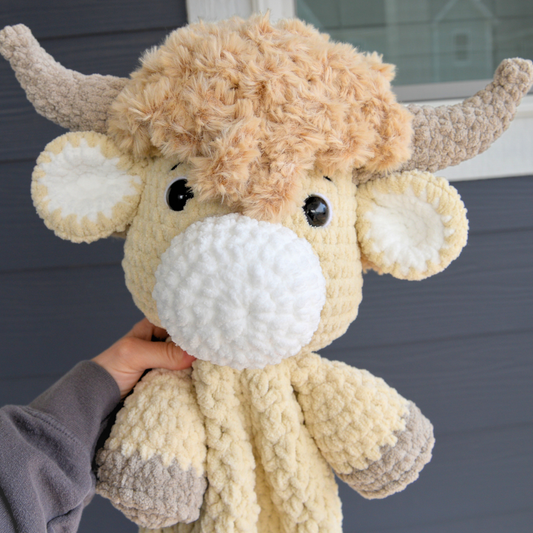 Highland Cow Crochet Pattern PDF