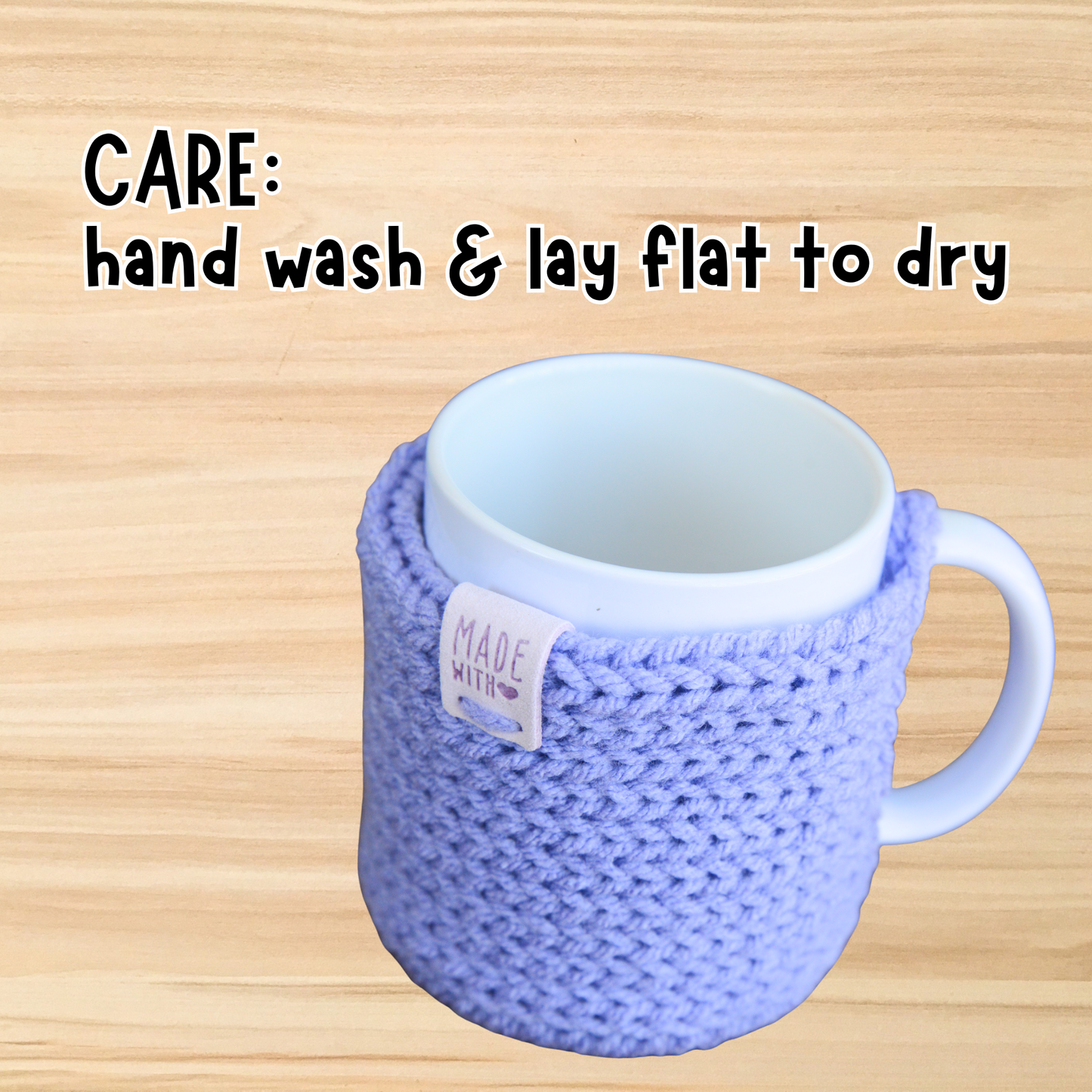 Mug Cozies with Coasters – Set of 3 Coffee Accessories Gift