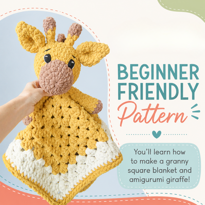 Giraffe Lovey Crochet Pattern PDF