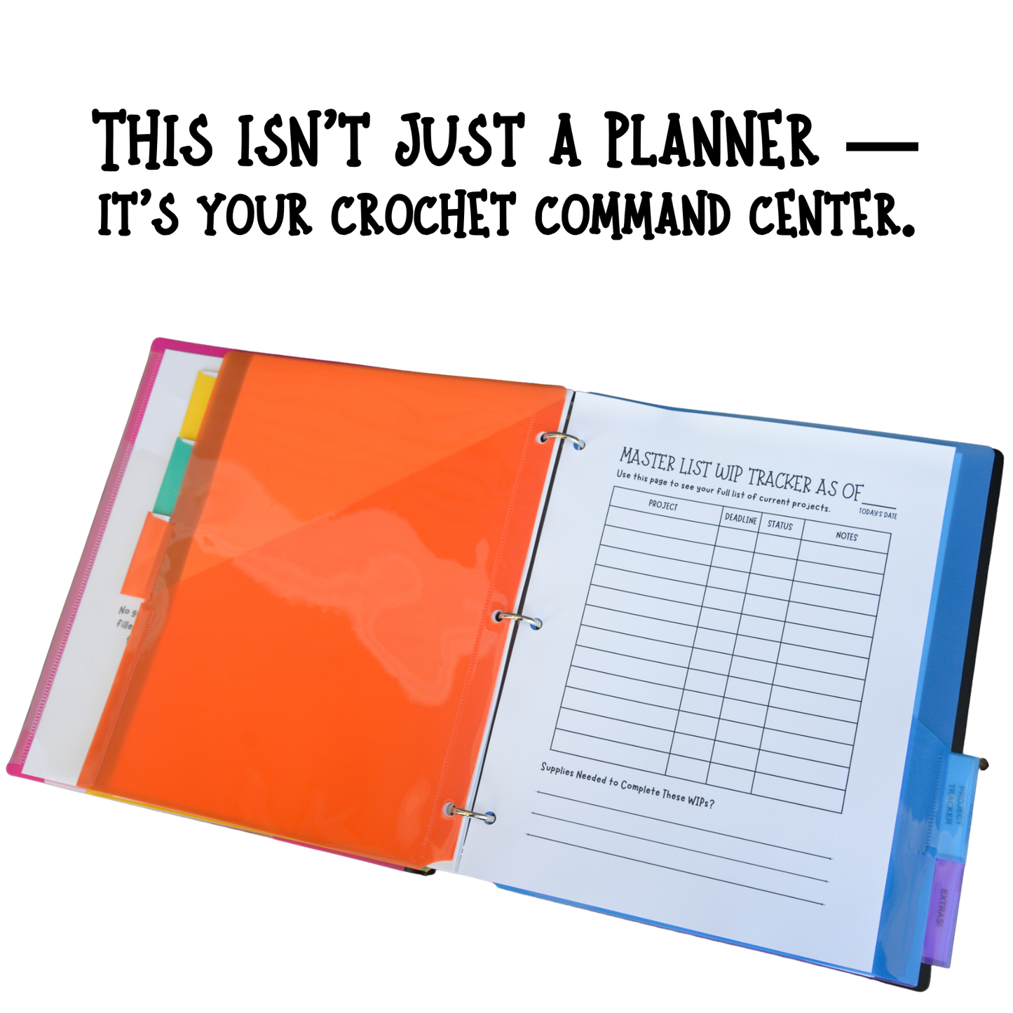 Crochet Project Planner | Track WIPs, Yarn Inventory & Patterns