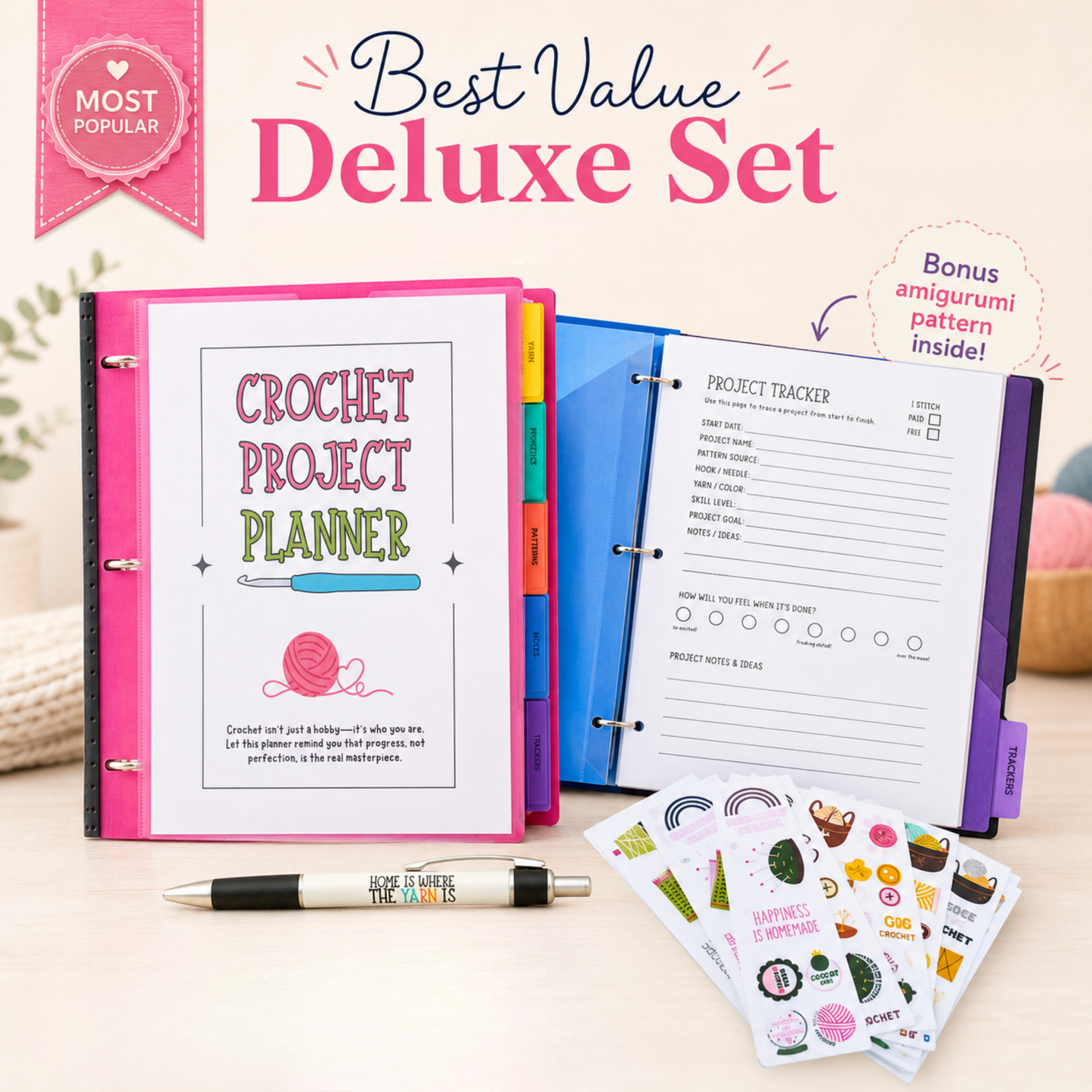 Crochet Project Planner & Pattern Organizer