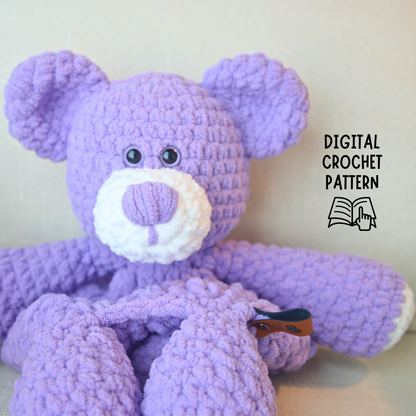 Crochet Teddy Bear Pattern (Instant PDF)
