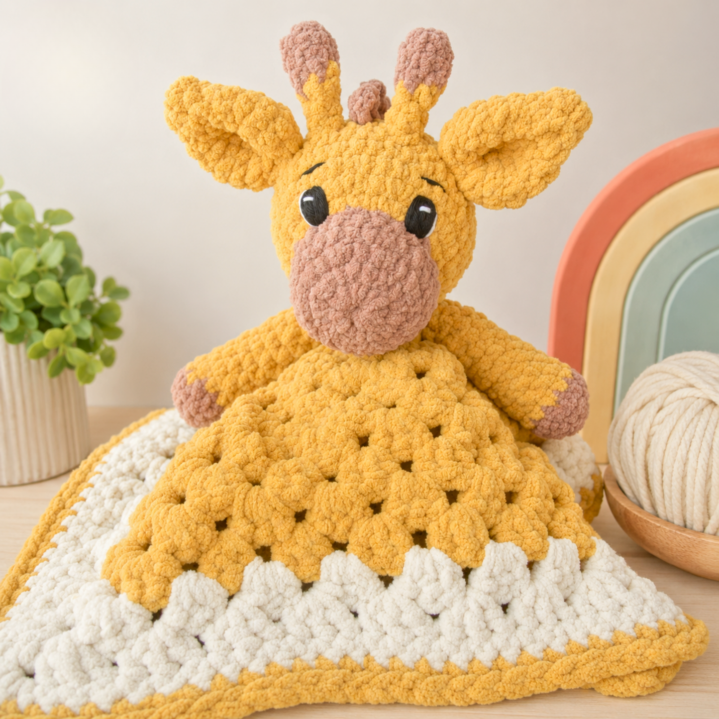 Giraffe Lovey Crochet Pattern PDF