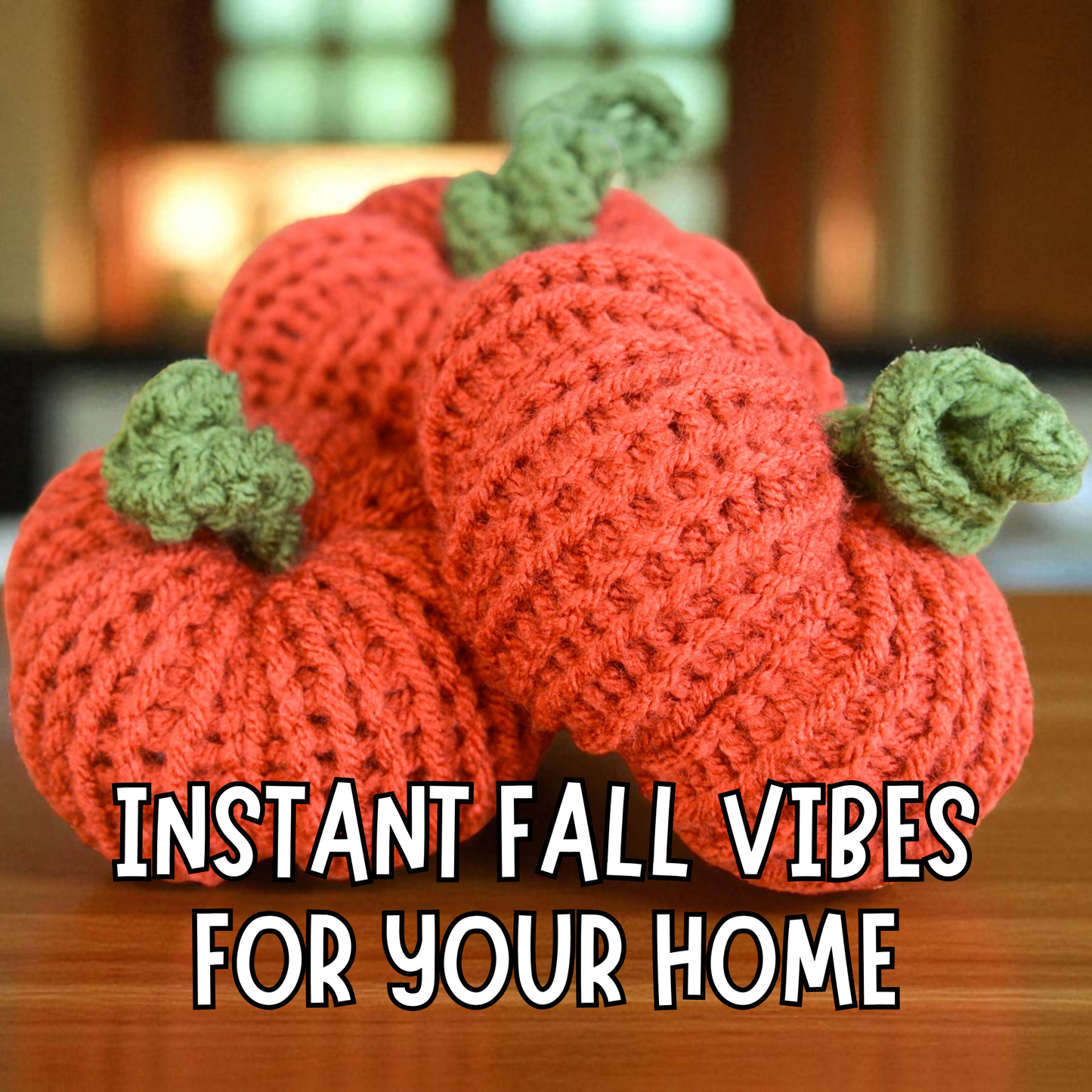 Handmade Plush Pumpkins – Set of 3 Fall Farmhouse Décor