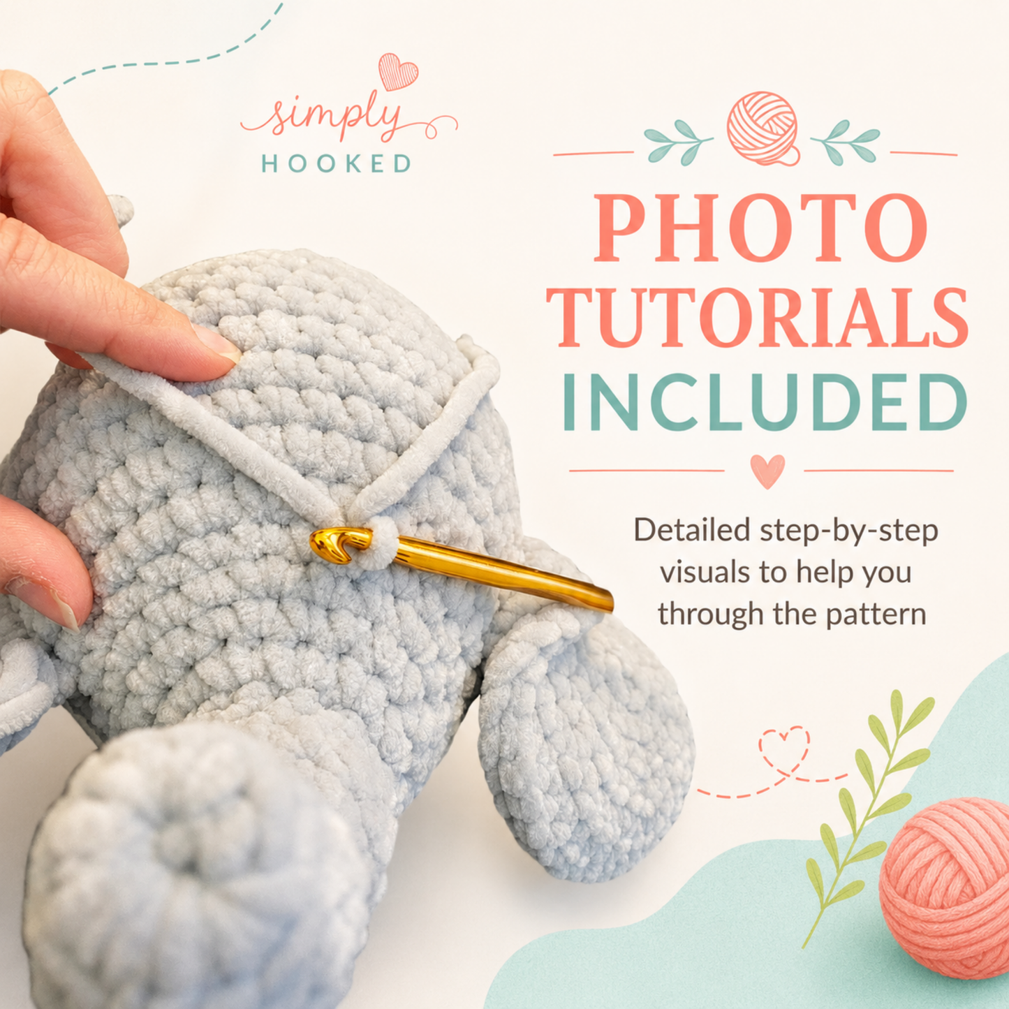 Elephant Crochet Pattern PDF