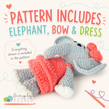 Elephant Crochet Pattern PDF