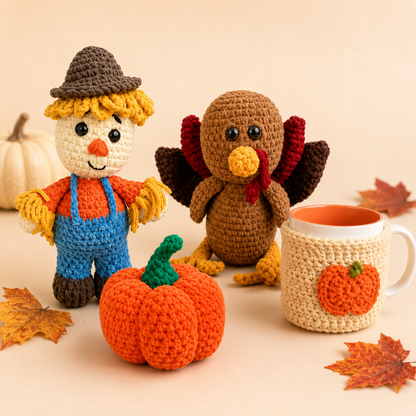 Fall Crochet Patterns Bundle PDF