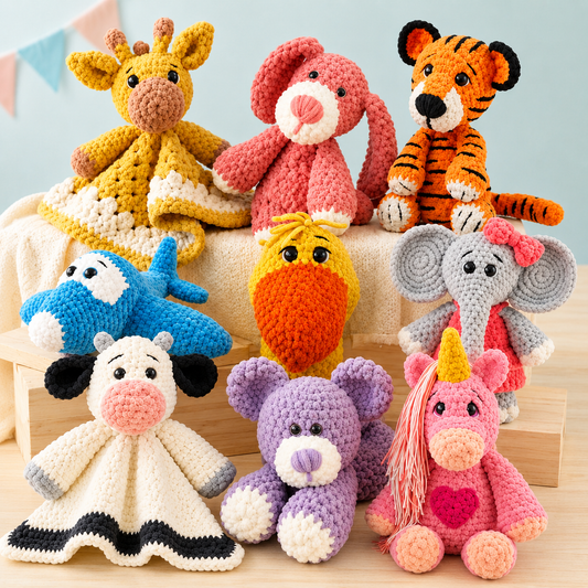 Simply Hooked's 10 Best-Selling Crochet Plushie Patterns PDF