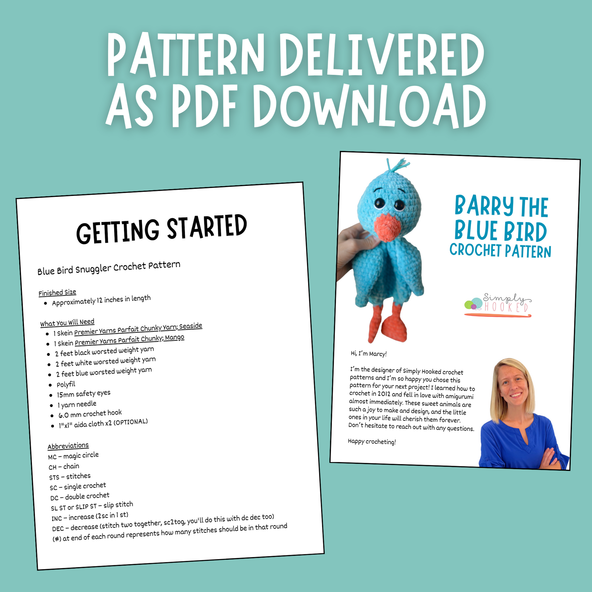 crochet bird pattern