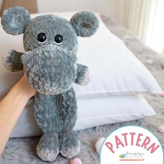 Crochet Hippo toy