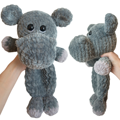 Hippo Snuggler crochet