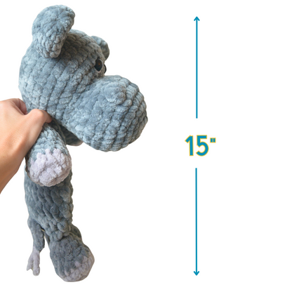 Crochet Hippo toy 8