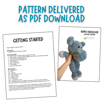 Crochet Hippo Pattern