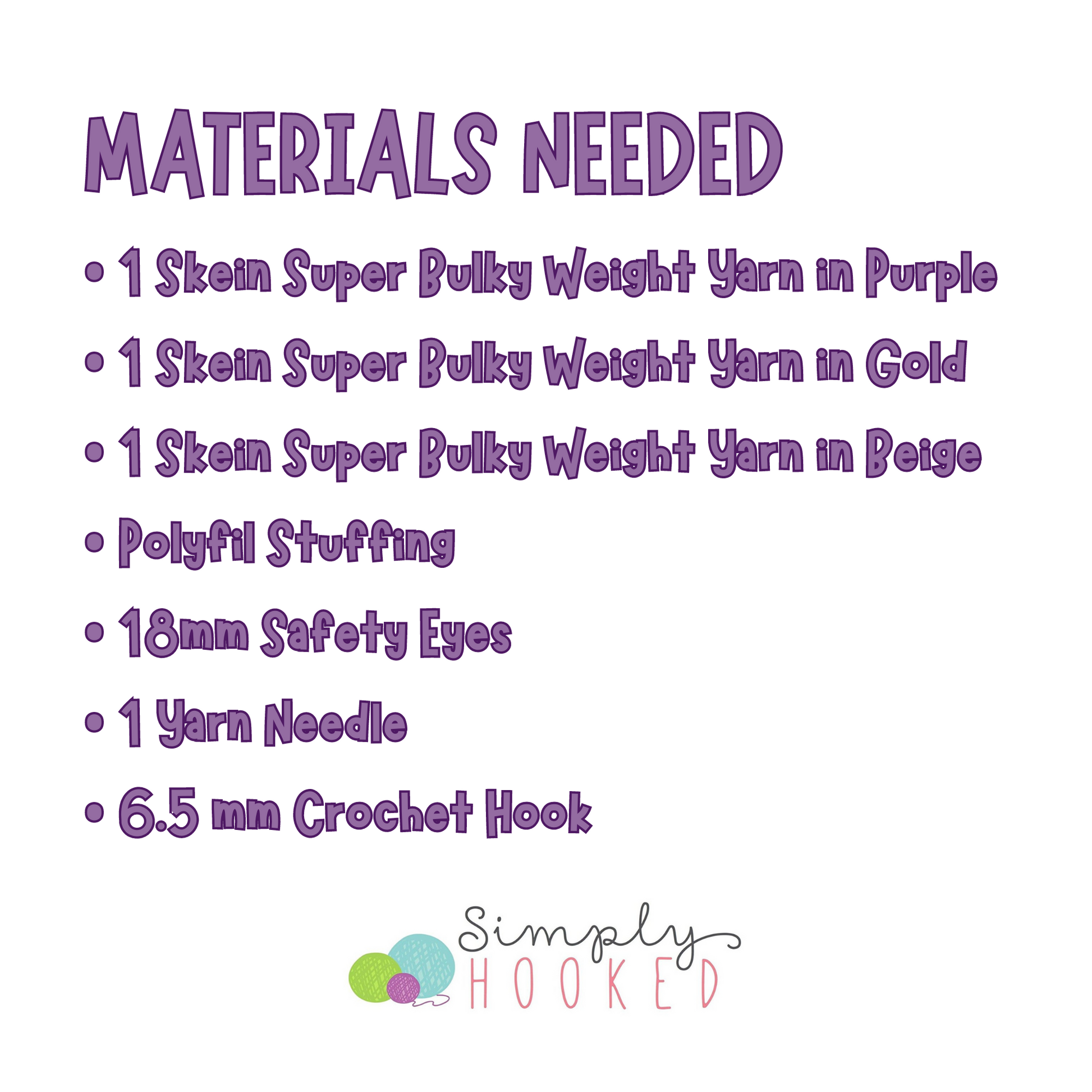 Crochet Horse materials