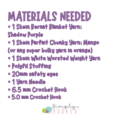 Crochet Monster materials