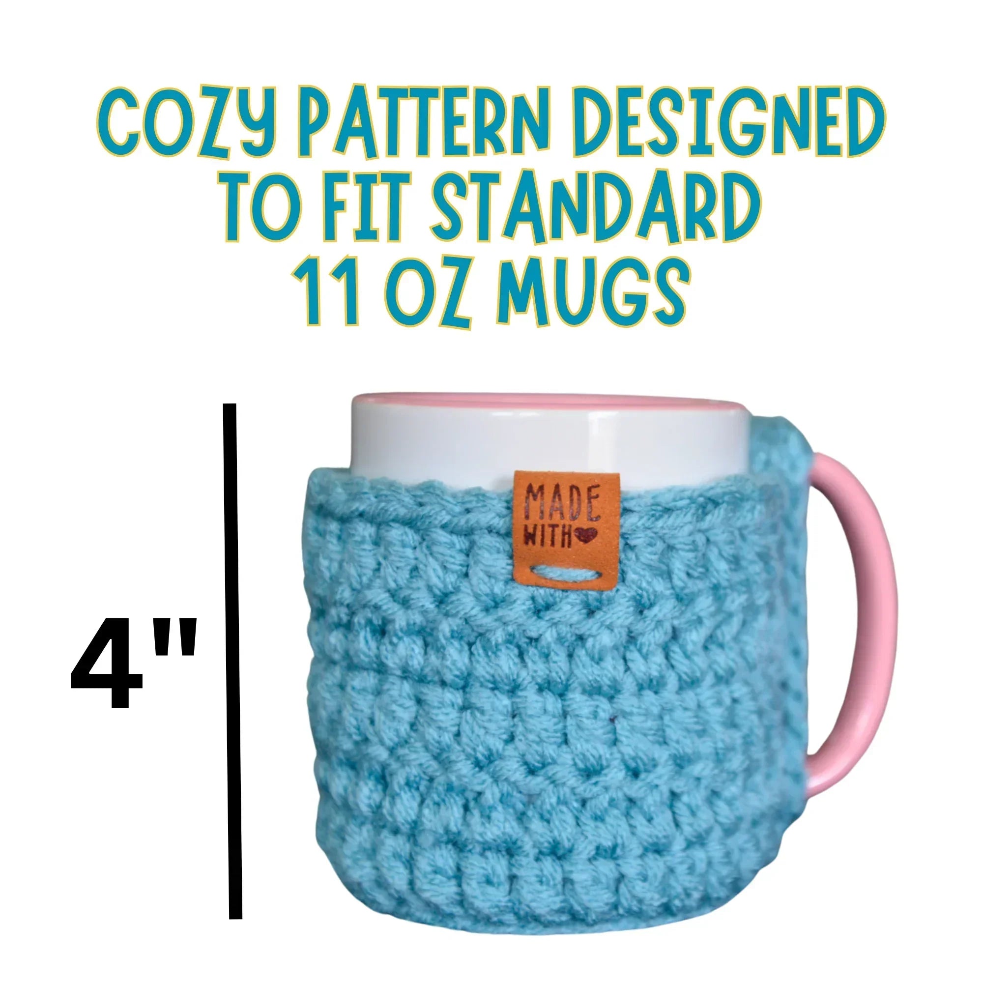 Mug Cozy Crochet Pattern – Easy PDF for 11 oz Coffee Mugs – Simply ...