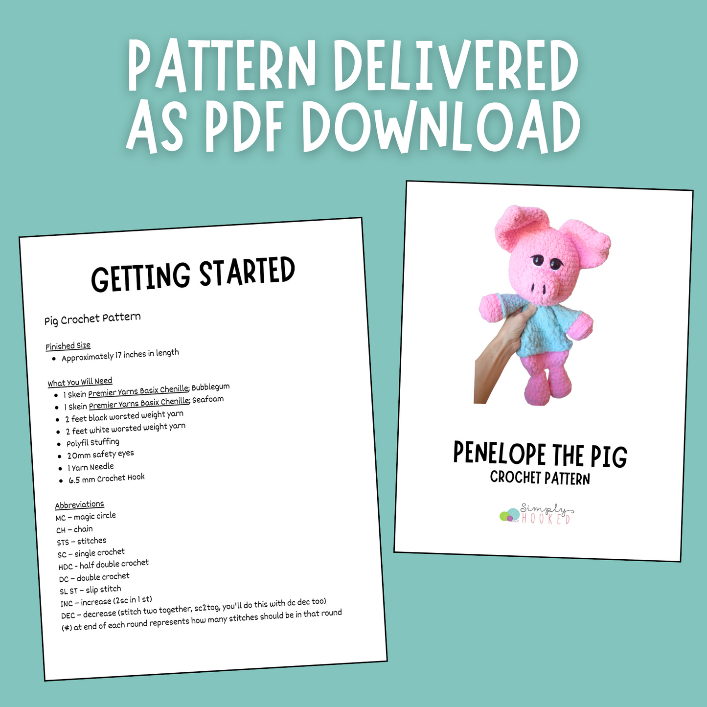 Crochet Pig Pattern 