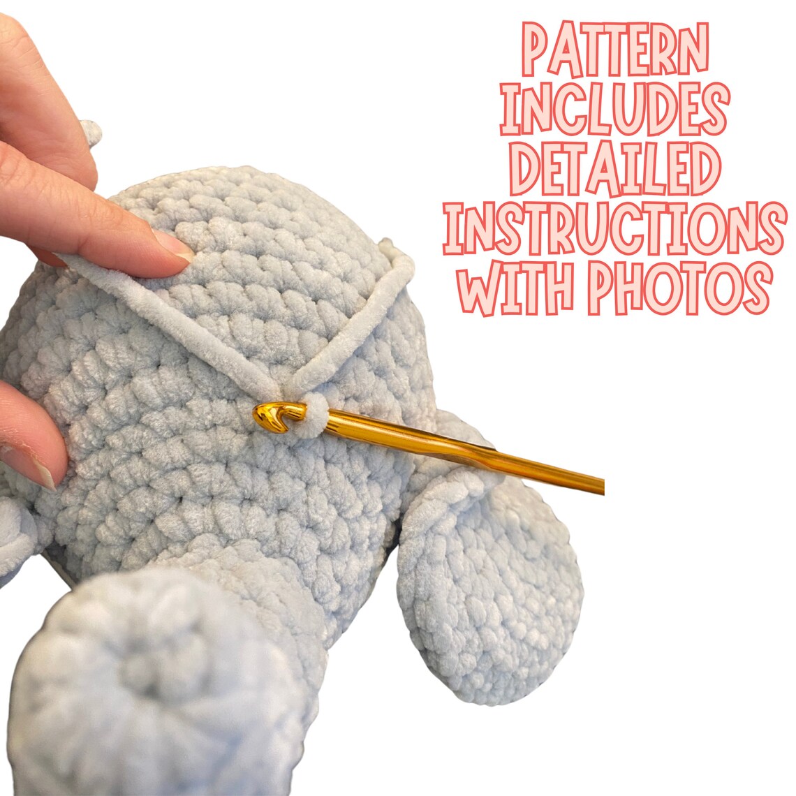 Crochet girl Elephant