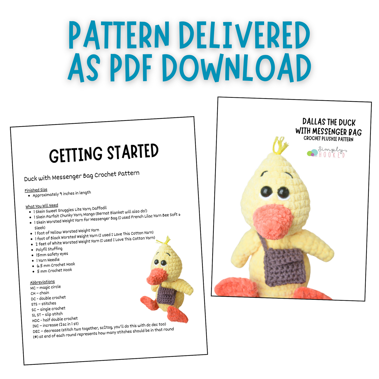 Crochet Duck Pattern