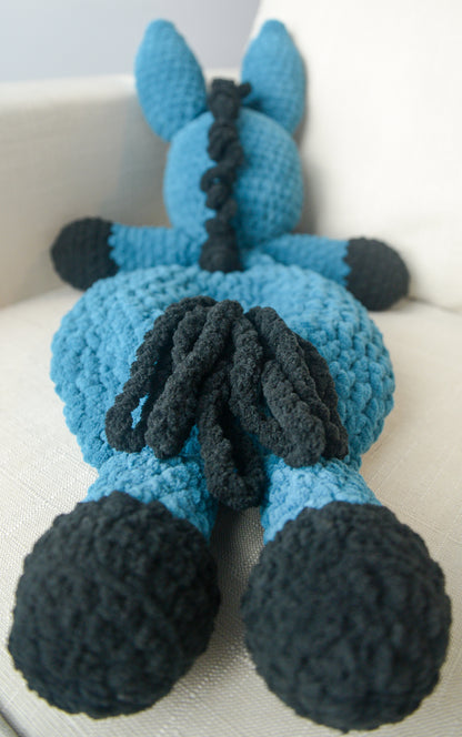 crochet donkey plushie
